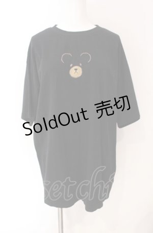 画像: Rojita / フェイスベアーTシャツ  クロ O-25-08-09-055-LO-TS-IG-OS