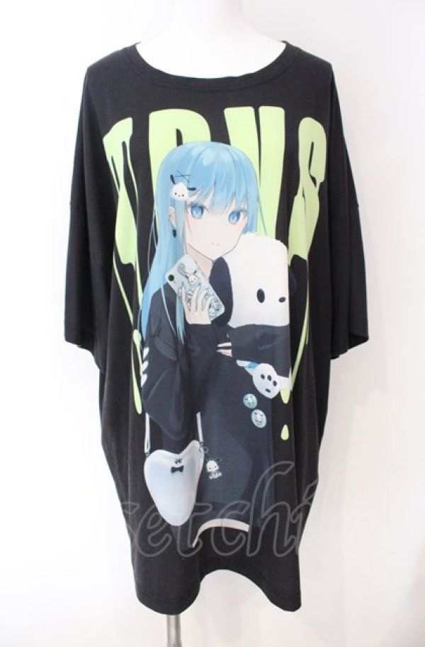 画像1: TRAVAS TOKYO / × ポチャッコ コラボ TEE  ブラック O-25-08-09-056-PU-TO-IG-ZT204 (1)