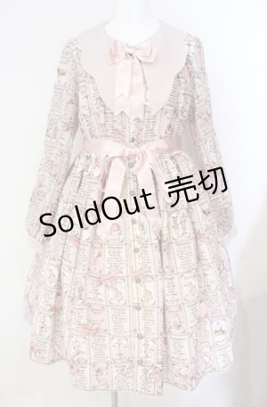 画像: metamorphose / horoscope of fate 長袖ワンピース  ピンク O-25-08-09-060-ME-OP-OW-OS