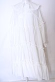 画像1: HEIHEI / フリルトラックドレス  シロ O-25-08-09-1029-PU-OP-IG-ZT093 (1)