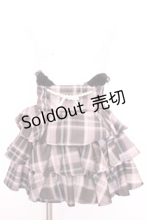 画像: Ank Rouge / ネコちゃんスカパン  クロ×ピンク O-25-08-09-1031-CA-SK-IG-OS
