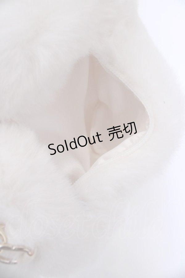 画像4: Rojita / 2022 ROJITA福袋 ファーハートポシェット単品  オフ× O-25-08-09-1033-LO-BG-IG-ZT346 (4)