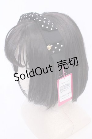 画像: Angelic Pretty / Dot Michelleカチューシャ  クロ×シロ O-25-08-09-1044-AP-AC-IG-OS