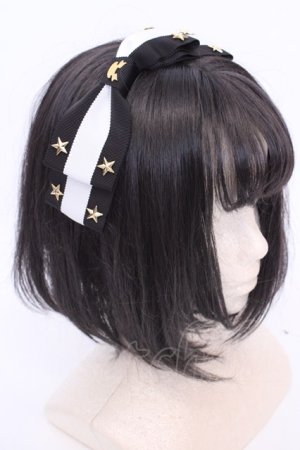 画像: Angelic Pretty / Carnival Little Starカチューシャ  クロ×シロ O-25-08-09-1045-AP-AC-IG-OS
