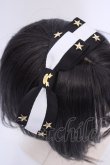 画像2: Angelic Pretty / Carnival Little Starカチューシャ  クロ×シロ O-25-08-09-1045-AP-AC-IG-OS (2)