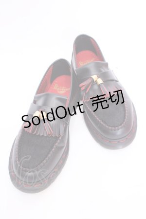 画像: Dr.Martens （Getta Grip） / ADRIAN YOTDタッセルローファー UK7 ブラック×レッド O-25-08-09-1053-PU-SH-IG-ZT273