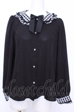 画像: axes femme kawaii / ピクニックブラウス  クロ O-25-08-09-1012-AX-BL-IG-OS