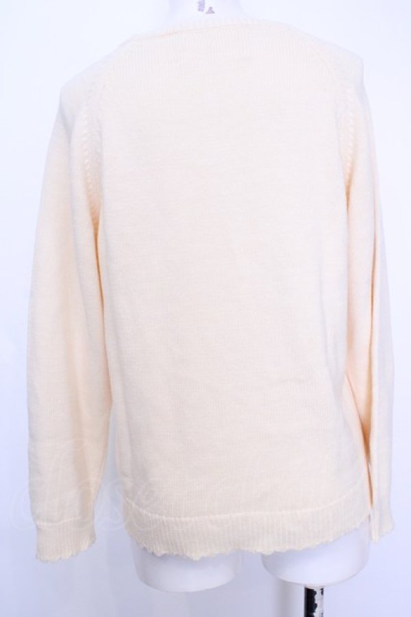 画像3: PINK HOUSE / クッキーラビッツモチーフニットプルオーバー  アイボリー O-25-08-09-1017-LO-TO-IG-ZI (3)