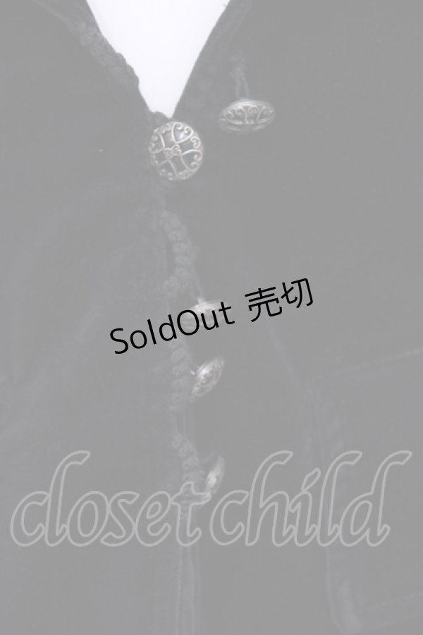 画像2: MIHO MATSUDA / 別珍ジャケット M ブラック O-25-08-09-1018-GO-JA-YM-OS (2)