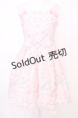 画像: Angelic Pretty / Sugary Carnivalジャンパースカート  ピンク O-25-08-09-1020-AP-OP-YM-OS