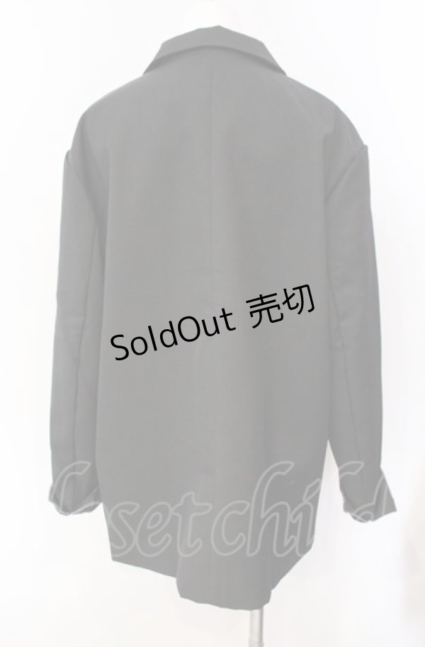 画像3: NieR Clothing / 袖折り返しラメ入りROSE DOUBLE JACKET ジャケット  ブラック O-25-08-09-022-PU-JA-IG-OS (3)