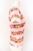 画像3: MILK / フラワーラインギンガムTシャツ  ピンク O-25-08-09-026-ML-TO-OW-OS (3)