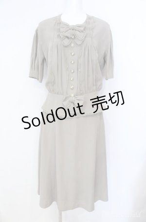 画像: INGEBORG / リボン使いセットアップ  グリーン O-25-08-10-001-LO-SK-OW-ZI