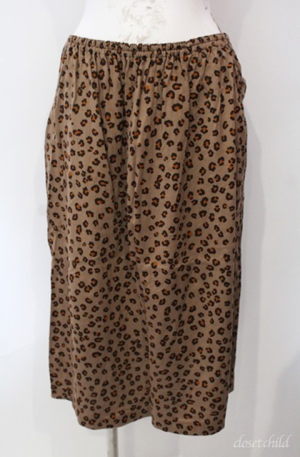 画像1: INGEBORG / レオパード柄スカート  ブラウン O-25-08-10-004-LO-SK-OW-ZI (1)