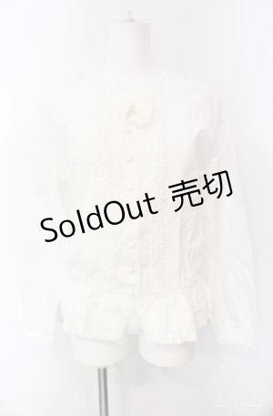 画像: KETTY / ピコフリルタックブラウス  シロ O-25-08-10-052-EL-BL-OW-OS
