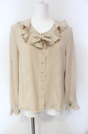 画像: KETTY / ラッフルフリル使いブラウス M ベージュ O-25-08-10-056-EL-BL-OW-OS