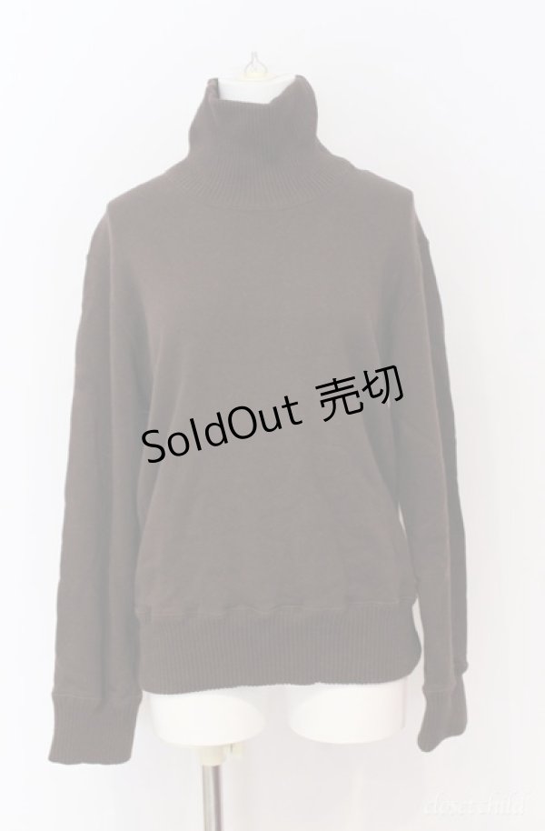 画像1: KANEKO ISAO / リブタートルトレーナー  ブラウン O-25-08-10-071-EL-TO-OW-ZI (1)