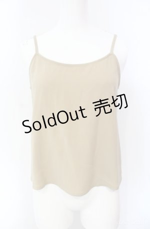 画像: KANEKO ISAO / キャミソール  ベージュ O-25-08-10-020-EL-TO-OW-ZI