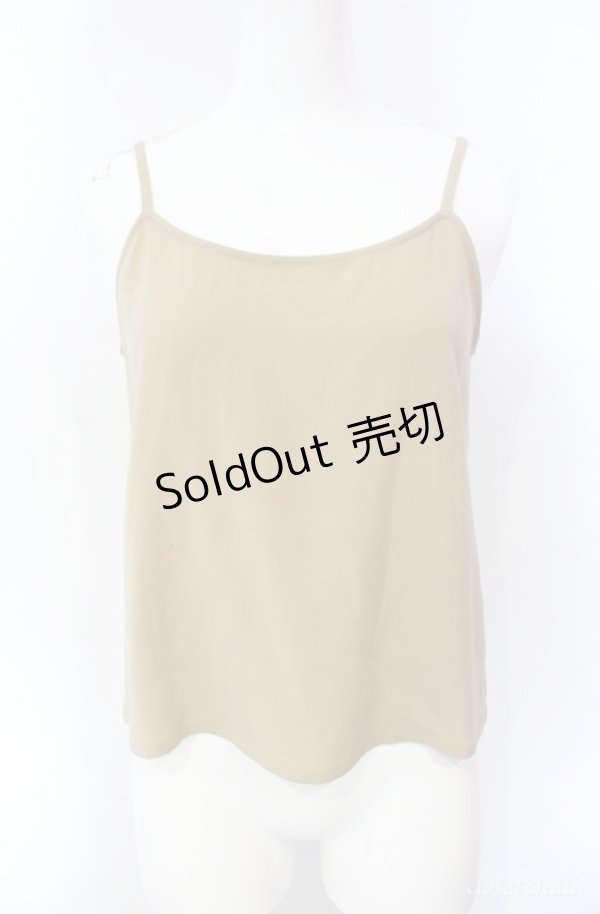 画像1: KANEKO ISAO / キャミソール  ベージュ O-25-08-10-020-EL-TO-OW-ZI (1)