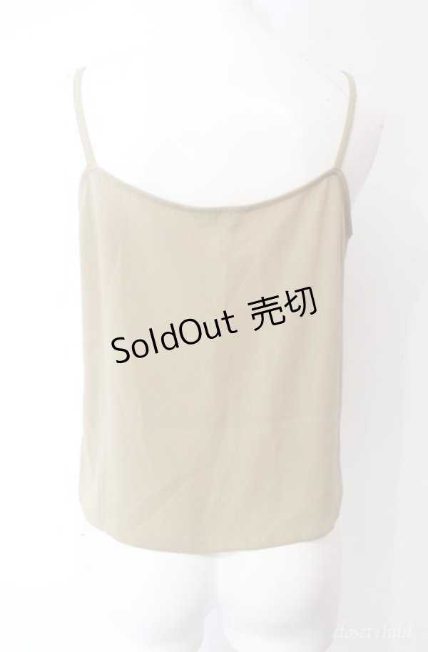 画像2: KANEKO ISAO / キャミソール  ベージュ O-25-08-10-020-EL-TO-OW-ZI (2)