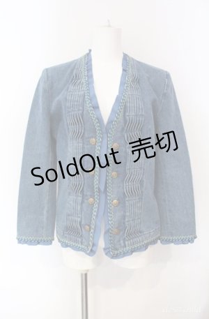 画像: INGEBORG / タックデニムジャケット  ブルー O-25-08-10-023-LO-JA-OW-ZI