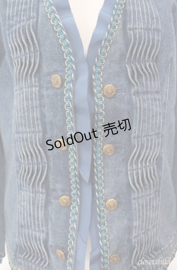 画像2: INGEBORG / タックデニムジャケット  ブルー O-25-08-10-023-LO-JA-OW-ZI (2)