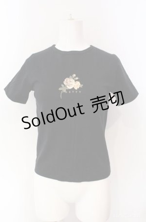 画像: KETTY / 薔薇ptTシャツ  クロ O-25-08-10-025-EL-TO-OW-ZI
