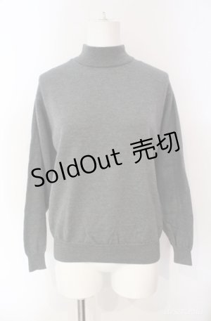 画像: KETTY / ボトルネックニットプルオーバー  グレー O-25-08-10-032-EL-TO-OW-ZI