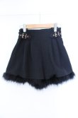 画像1: couture BY ROJITA / ラメツイードフェザーキュロット F クロ O-25-08-11-001-LO-PA-YM-OS (1)