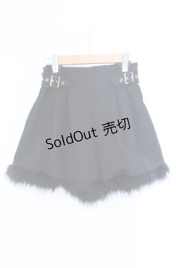 画像1: couture BY ROJITA / ラメツイードフェザーキュロット F クロ O-25-08-11-001-LO-PA-YM-OS (1)