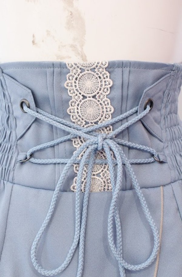 画像2: Ozz oneste / 鳳凰イレギュラーフリルスカート  サックス O-25-08-11-003-OO-SK-IG-ZY (2)