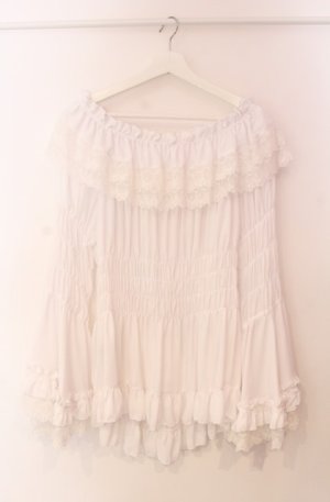 画像: ATELIER PIERROT / 【プラスサイズ】Shirring princess sleeve blouse 2 ホワイト O-25-08-11-035-EL-BL-OW-OS