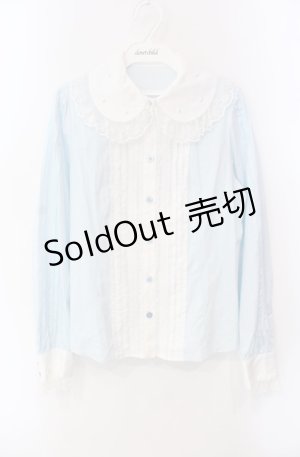 画像: Angelic Pretty / Teatime切替ブラウス  サックス O-25-08-11-037-AP-BL-OW-OS