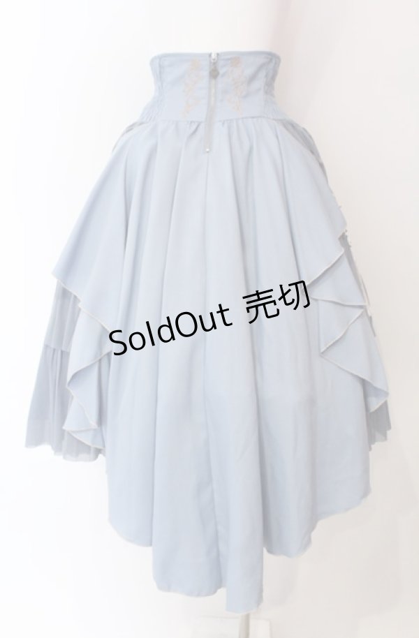 画像5: Ozz oneste / 鳳凰イレギュラーフリルスカート  サックス O-25-08-11-003-OO-SK-IG-ZY (5)