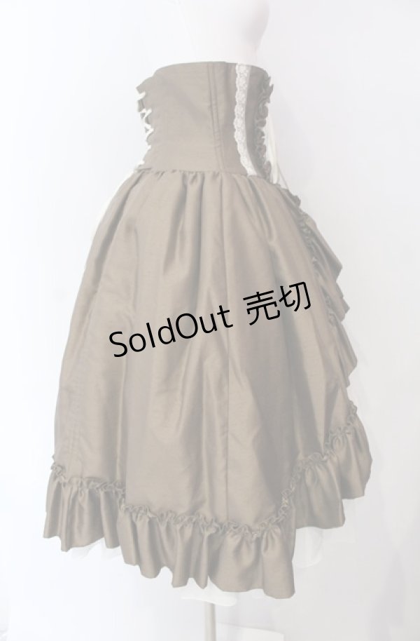 画像3: ATELIER PIERROT / バッスルコルセットスカート  ブラウン O-25-08-11-004-EL-SK-IG-OS (3)