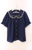 画像1: Amavel / Fantasy Milkywayブラウス  ネイビー O-25-08-11-049-CA-BL-IG-OS (1)