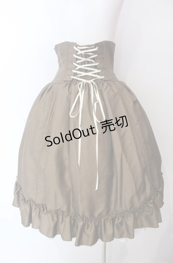 画像4: ATELIER PIERROT / バッスルコルセットスカート  ブラウン O-25-08-11-004-EL-SK-IG-OS (4)