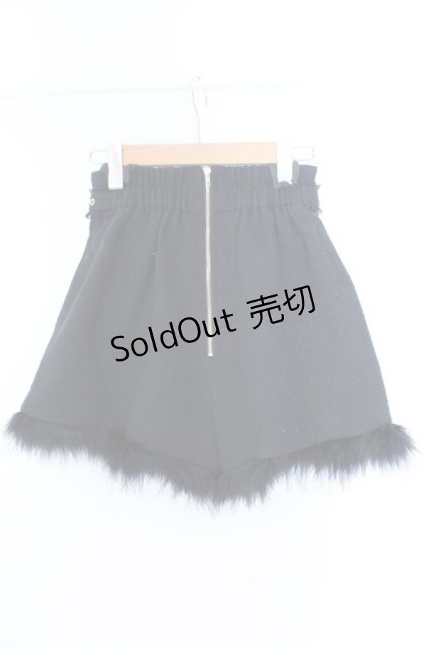 画像2: couture BY ROJITA / ラメツイードフェザーキュロット F クロ O-25-08-11-001-LO-PA-YM-OS (2)