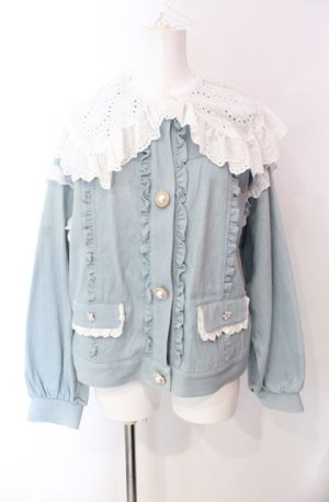 画像: Swankiss / SX cotton denim Gジャン F ライトインディゴ O-25-08-11-068-CA-JA-IG-OS