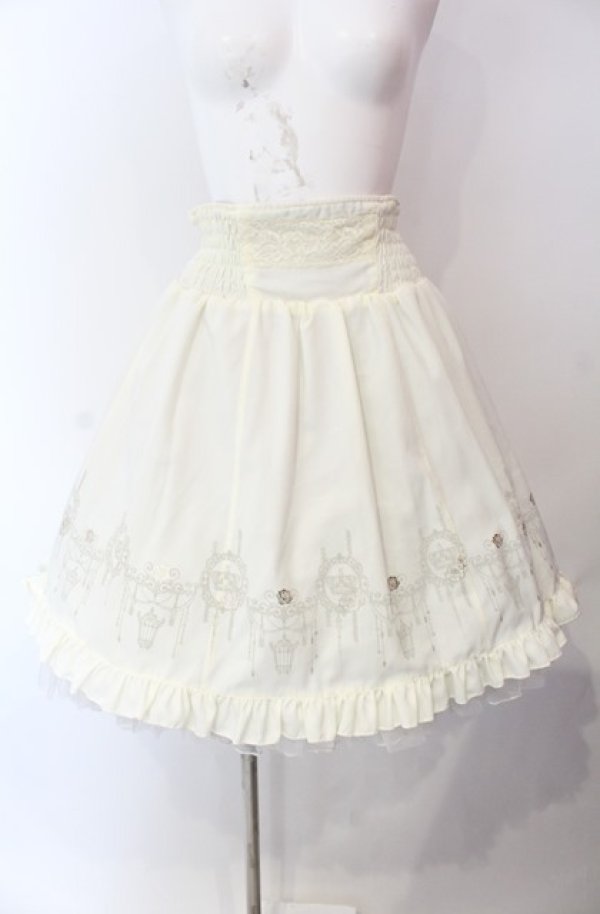 画像5: Ozz oneste / クラウンケージプリントリバーシブルボリュームスカート  ラベンダー×生成り O-25-08-11-002-OO-SK-IG-OS (5)