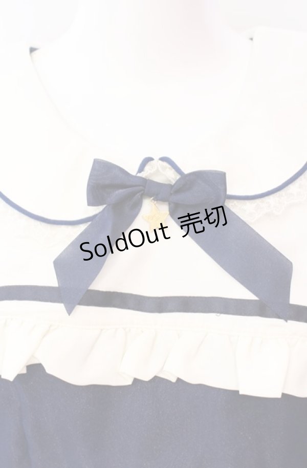 画像2: Angelic Pretty / ステラワンピース  ネイビー O-25-08-11-020-AP-OP-OW-OS (2)