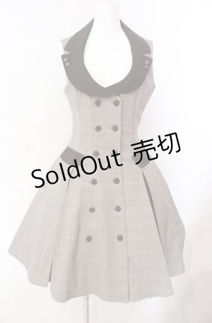 画像: Innocent World / グレンチェックフレアージャンパースカート  ブラウン O-25-08-11-025-IW-OP-IG-OS