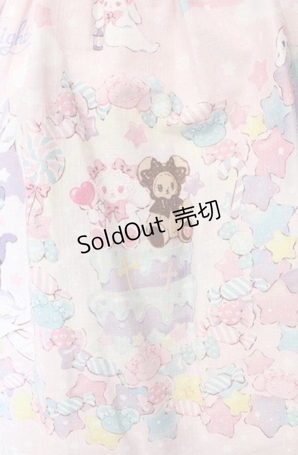 画像2: BABY,THE STARS SHINE BRIGHT / くみゃちゃんのKira Kira Sweets Halloween柄スカート  ピンク O-25-08-13-036-BA-SK-IG-OS (2)
