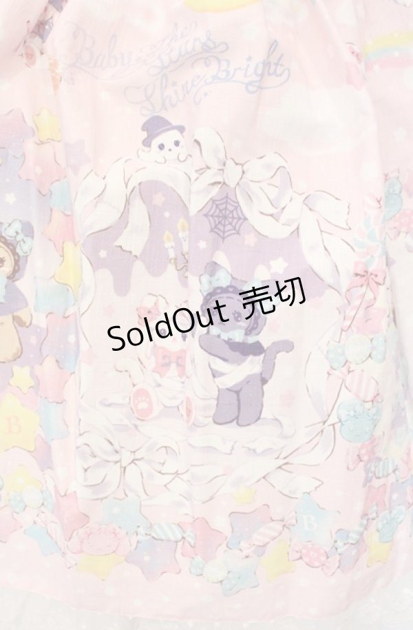 画像3: BABY,THE STARS SHINE BRIGHT / くみゃちゃんのKira Kira Sweets Halloween柄スカート  ピンク O-25-08-13-036-BA-SK-IG-OS (3)