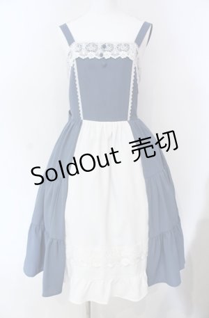画像: axes femme kawaii / プランタンジャンパースカート M ブルー O-25-08-13-037-AX-OP-OW-OS