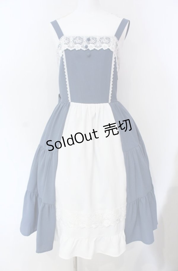 画像1: axes femme kawaii / プランタンジャンパースカート M ブルー O-25-08-13-037-AX-OP-OW-OS (1)