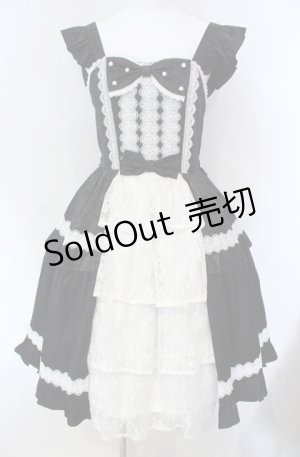 画像: axes femme kawaii / ロマンスローズジャンスカ M クロ×シロ O-25-08-13-038-AX-OP-OW-OS