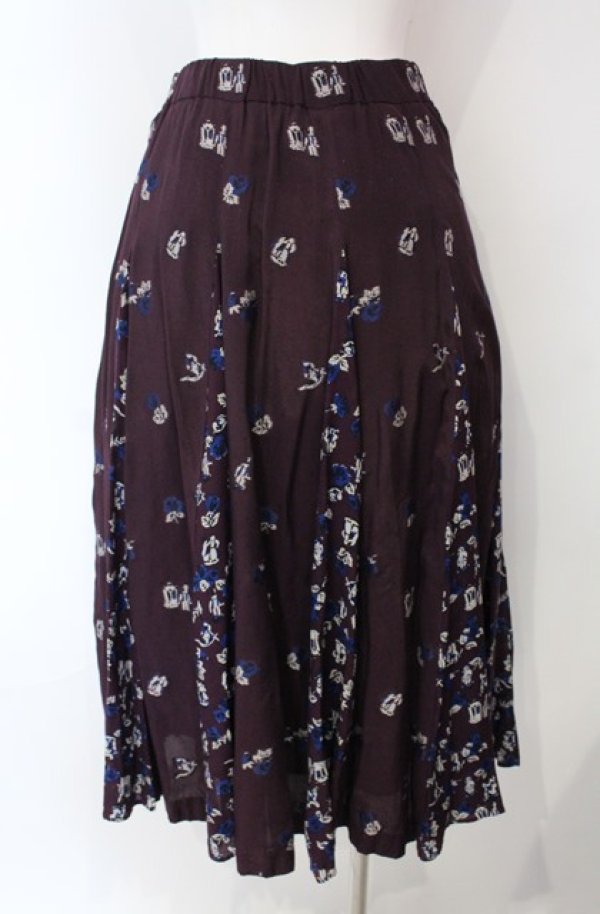 画像4: Jane Marple Dans Le Salon / Dance with rose gored skirt M パープル O-25-08-13-046-JM-SK-IG-OS (4)