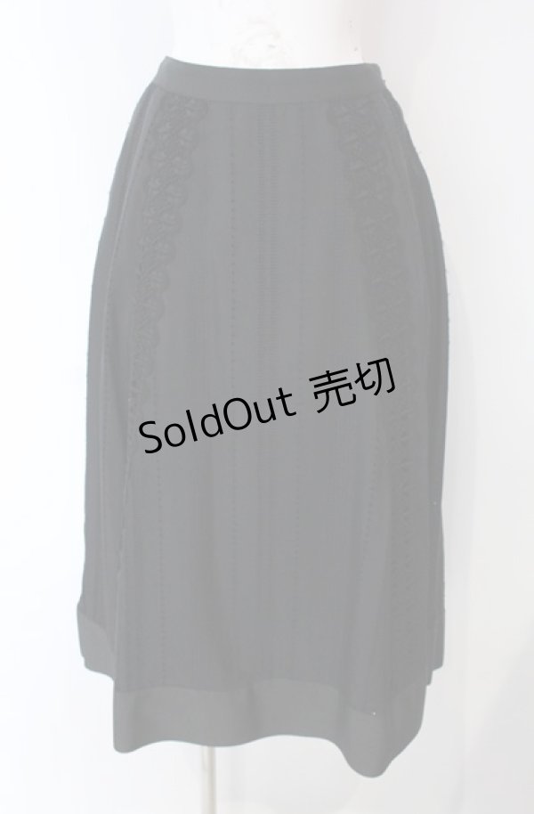 画像1: Jane Marple Dans Le Salon / Flower lace mix garden skirt M クロ O-25-08-13-047-JM-SK-IG-OS (1)