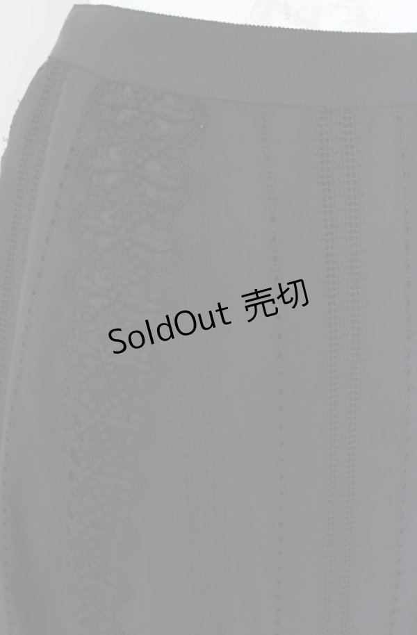 画像2: Jane Marple Dans Le Salon / Flower lace mix garden skirt M クロ O-25-08-13-047-JM-SK-IG-OS (2)